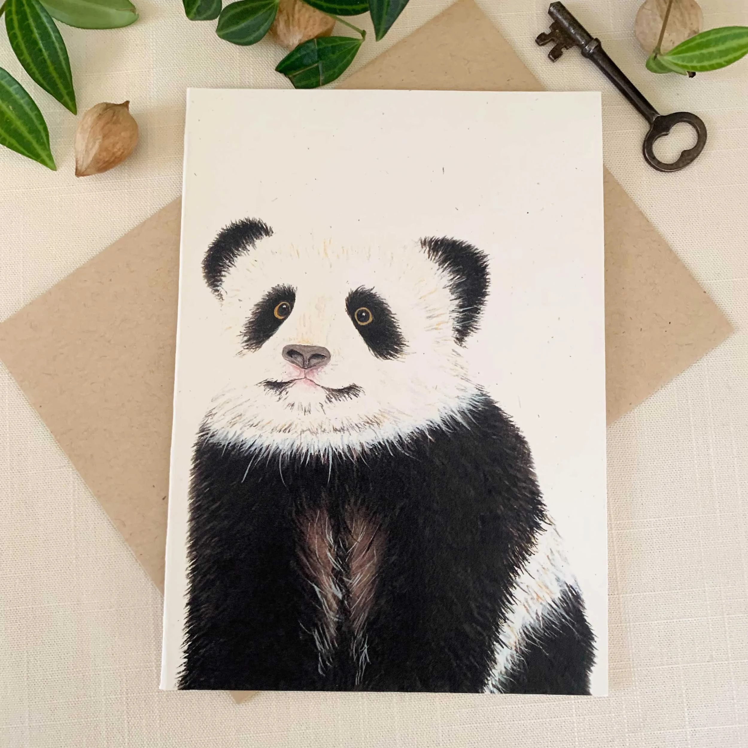 Baby Panda Frameable Greeting Card