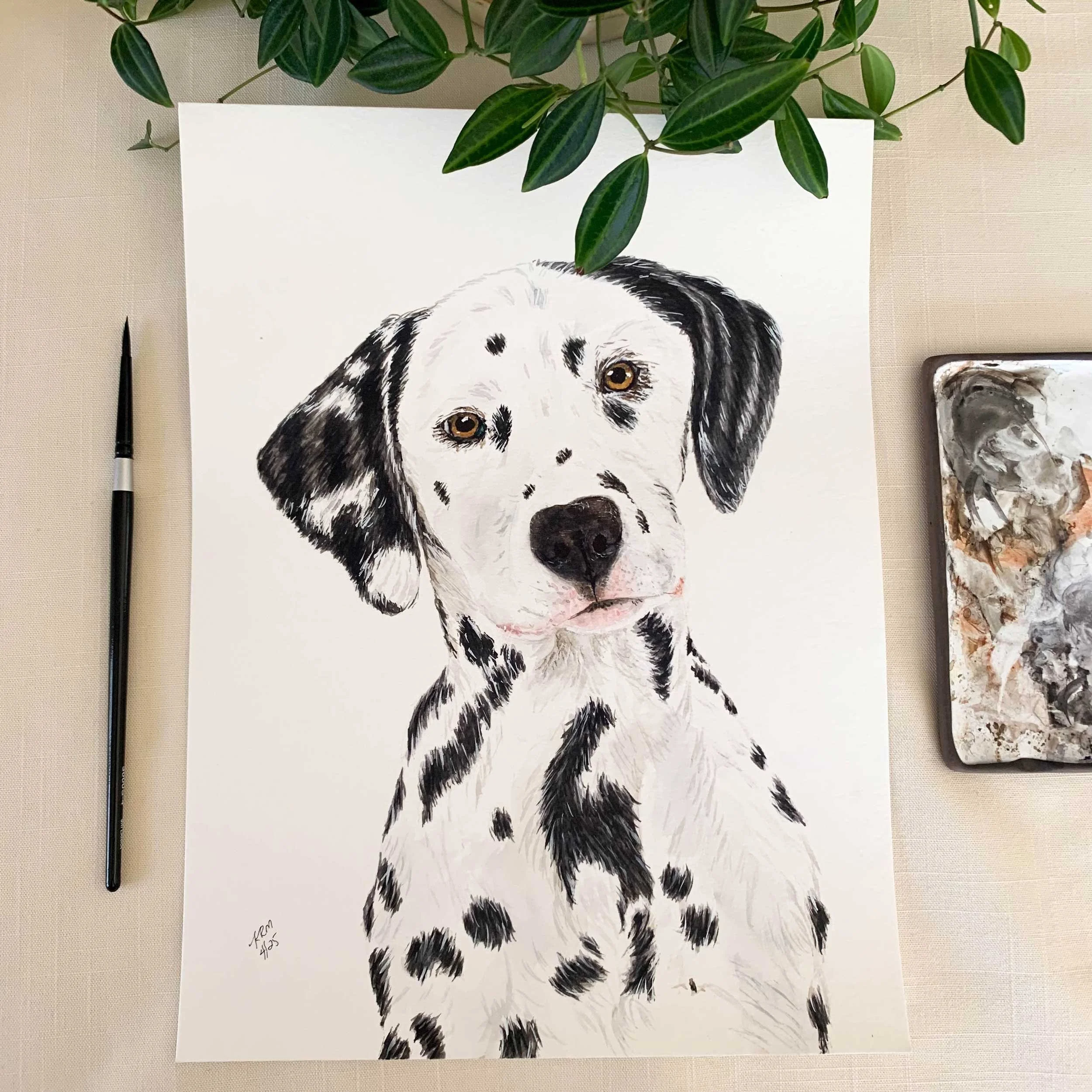 Dalmatian Original Painting
