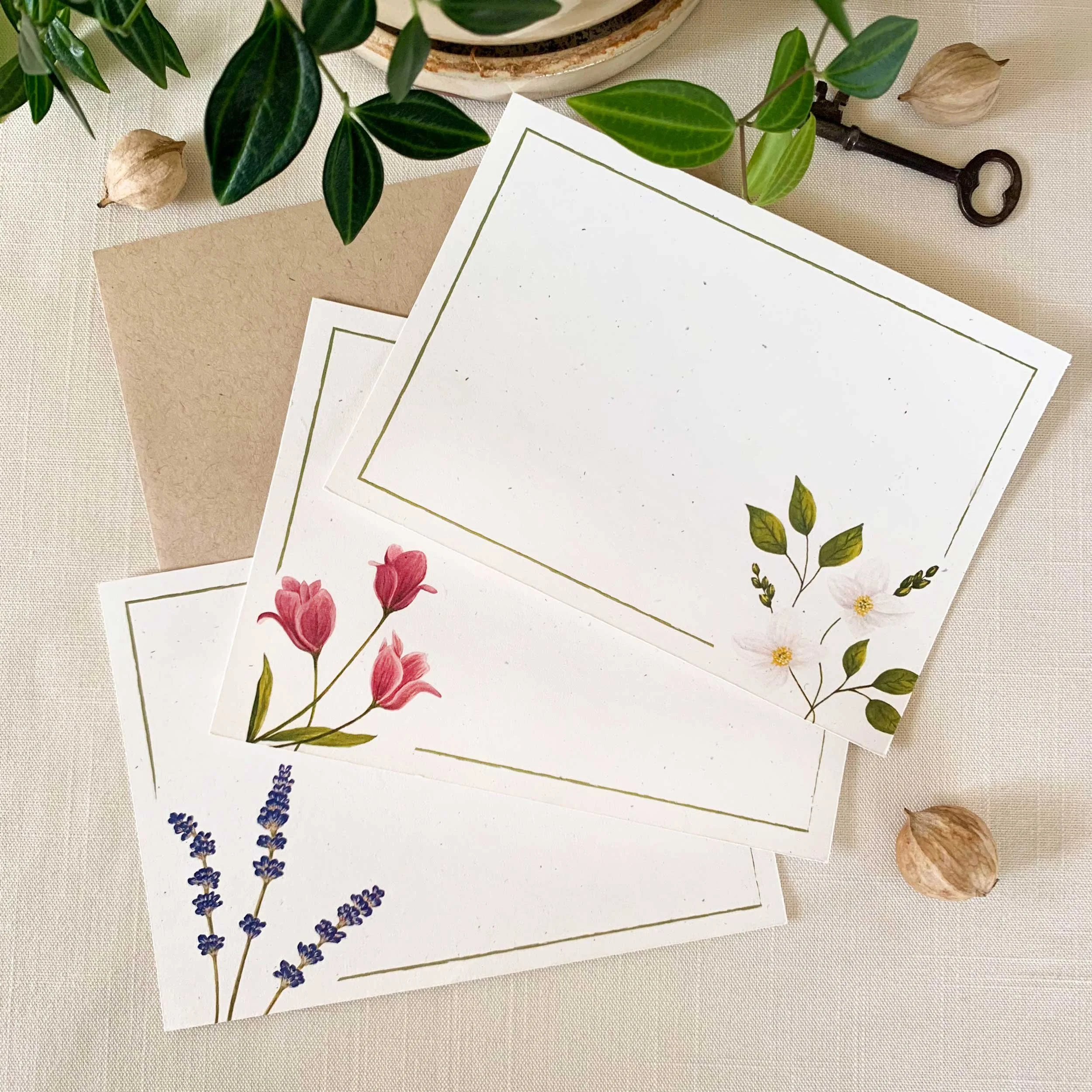 Summer Flowers Notecard Set