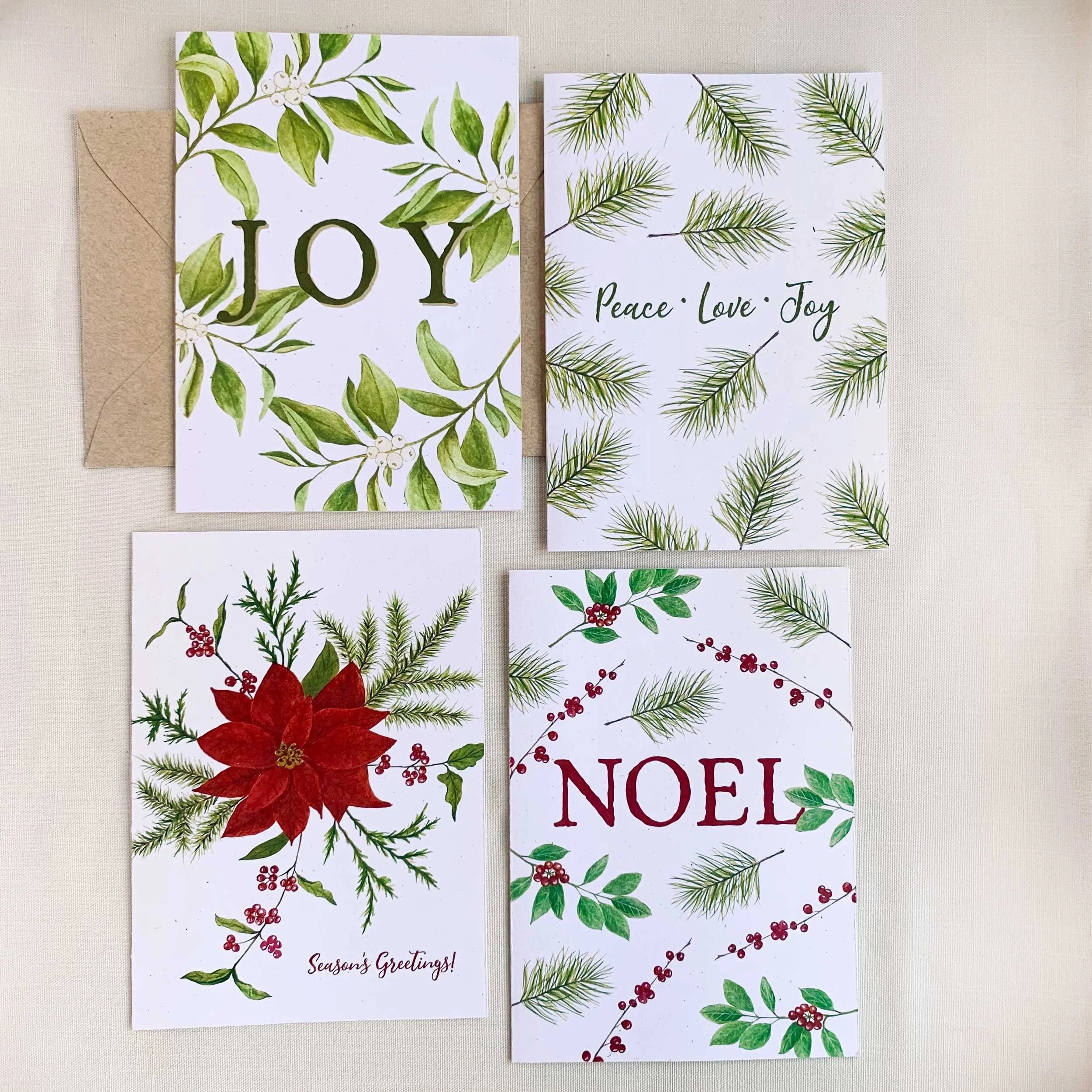 Holiday & Christmas Eco Friendly Greeting Card Set
