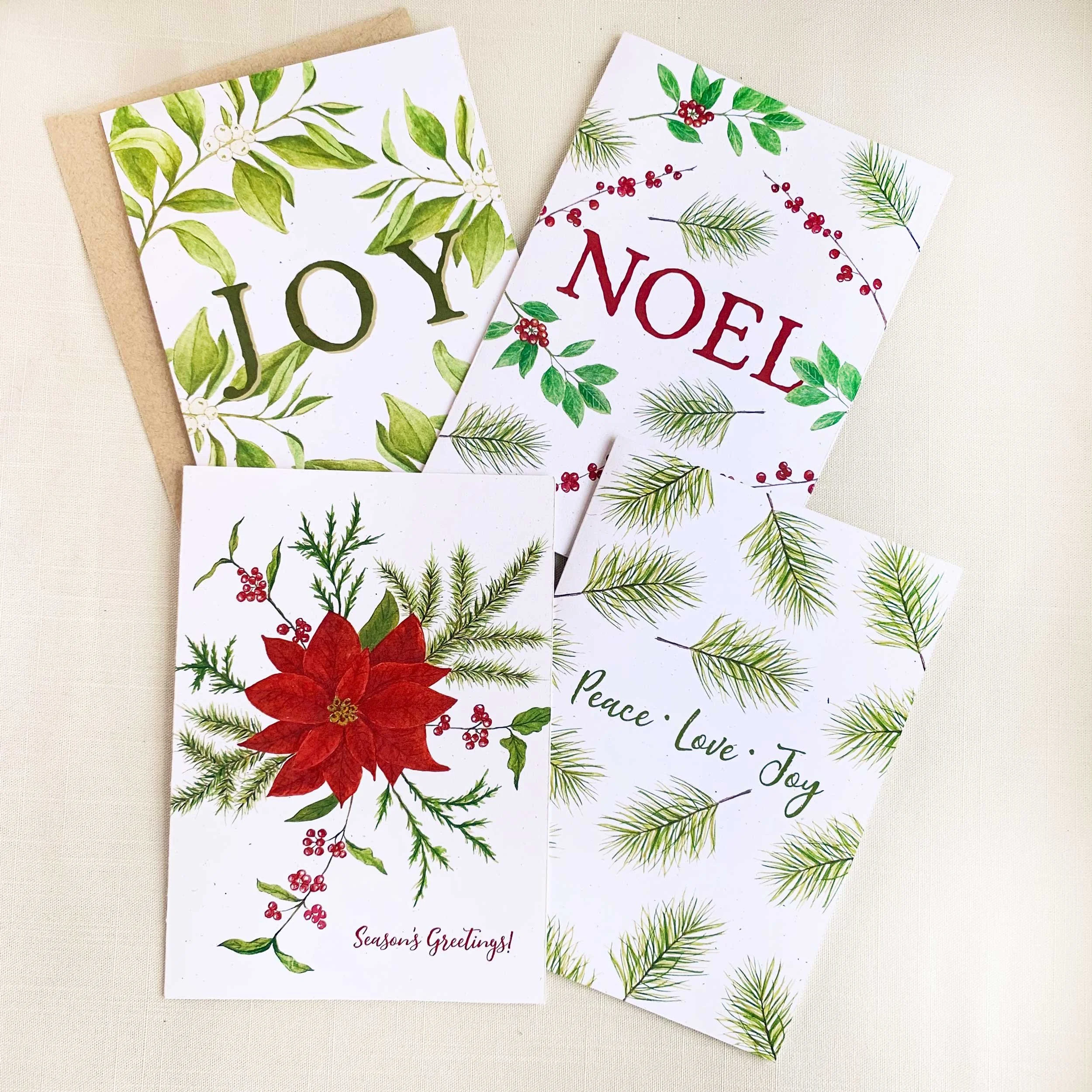 Holiday & Christmas Eco Friendly Greeting Card Set
