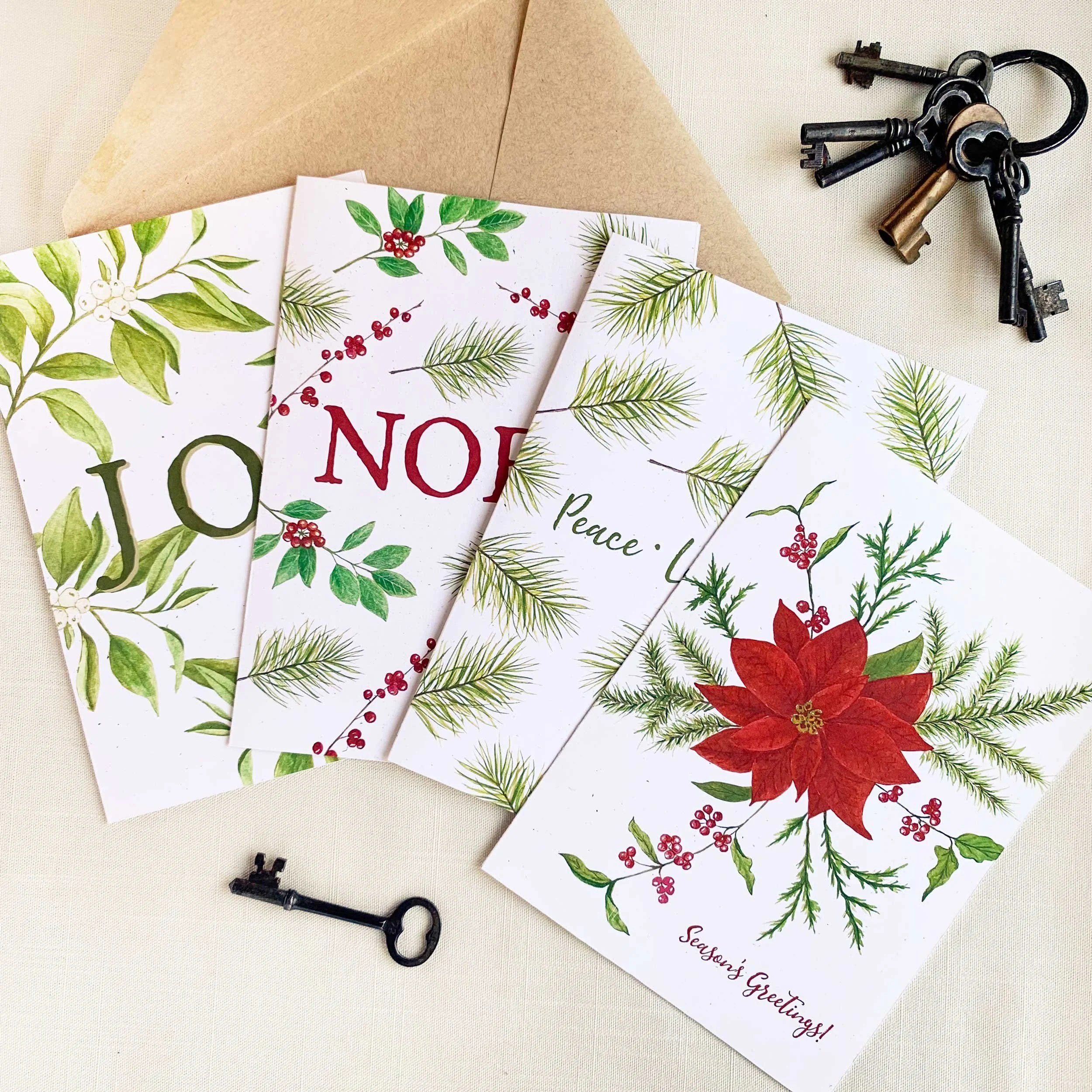 Holiday & Christmas Eco Friendly Greeting Card Set