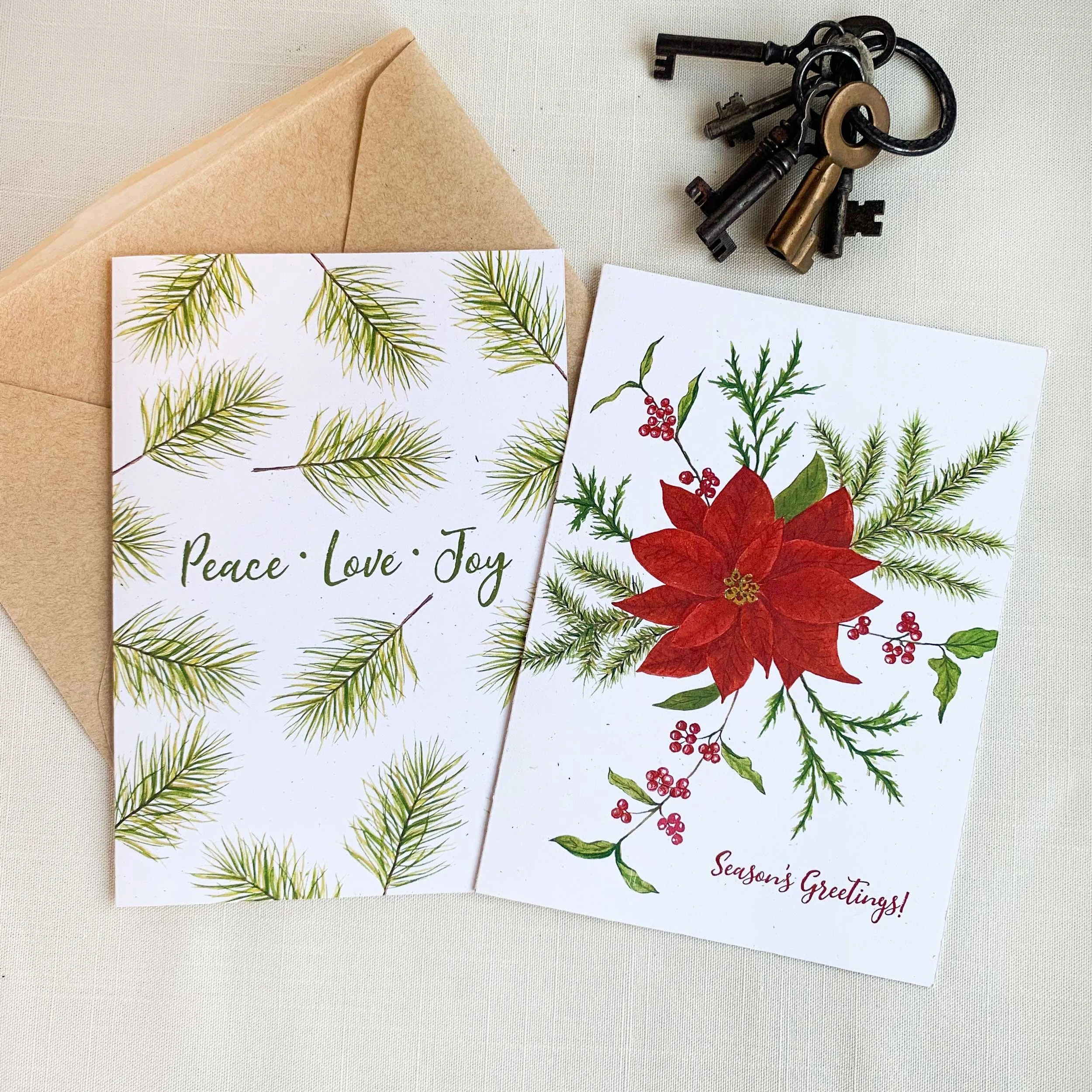 Holiday & Christmas Eco Friendly Greeting Card Set