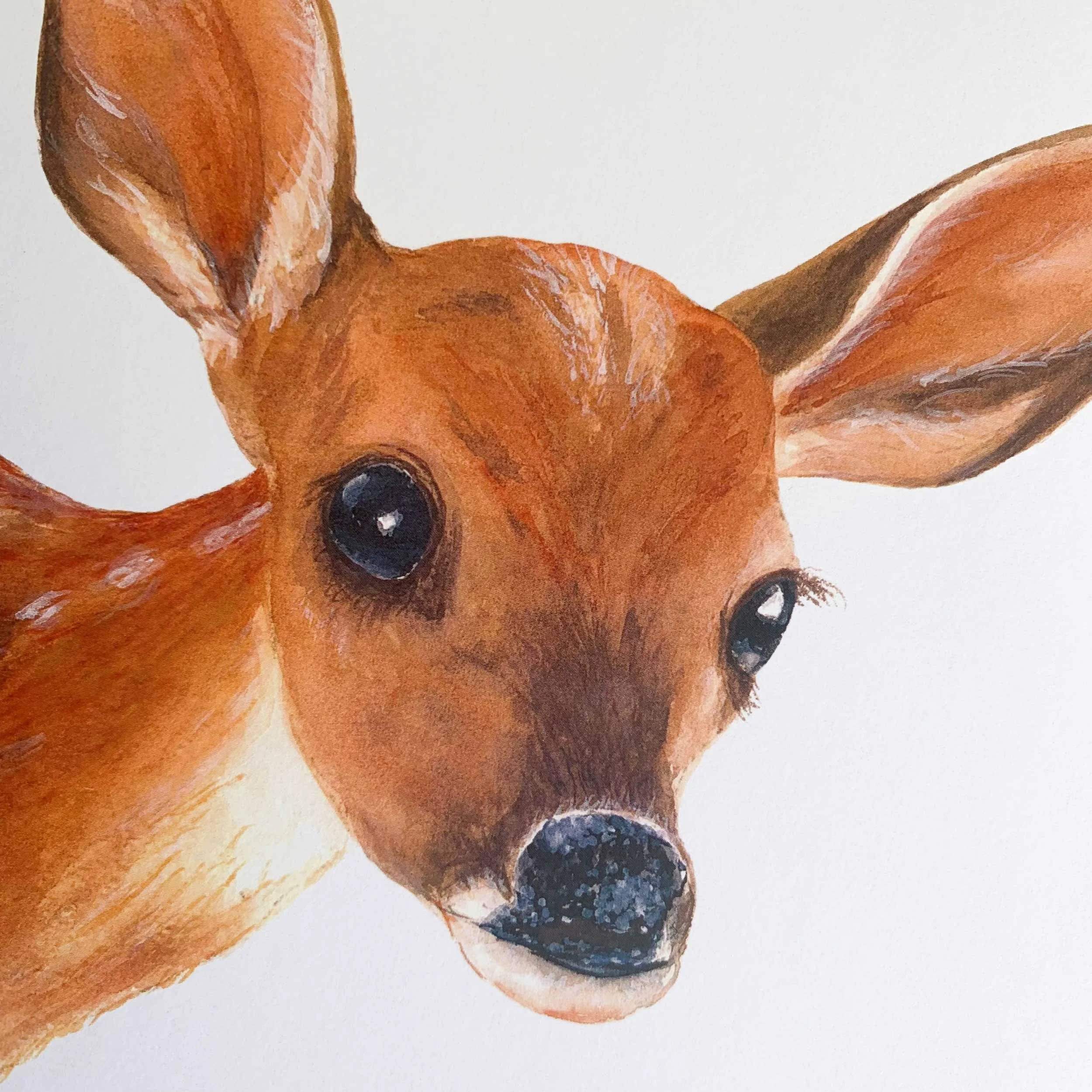 Baby Deer "Fawn" Watercolor Art Print