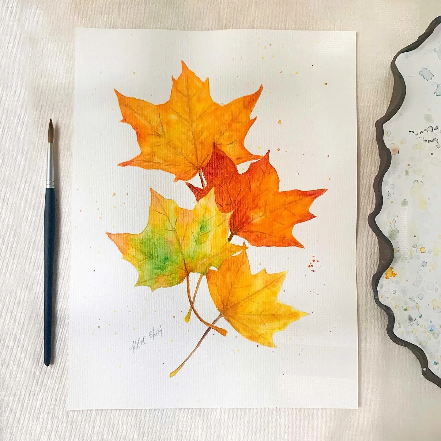 Happy October!!!
.
#october #octobervibes #autumnpainting #autumnleaves #fallvibes #fallleaves #fallpainting #watercolorpainting #inspiredbynature #botanicalpickmeup #botanicalpainting #mapleleaves #willowglenstationery