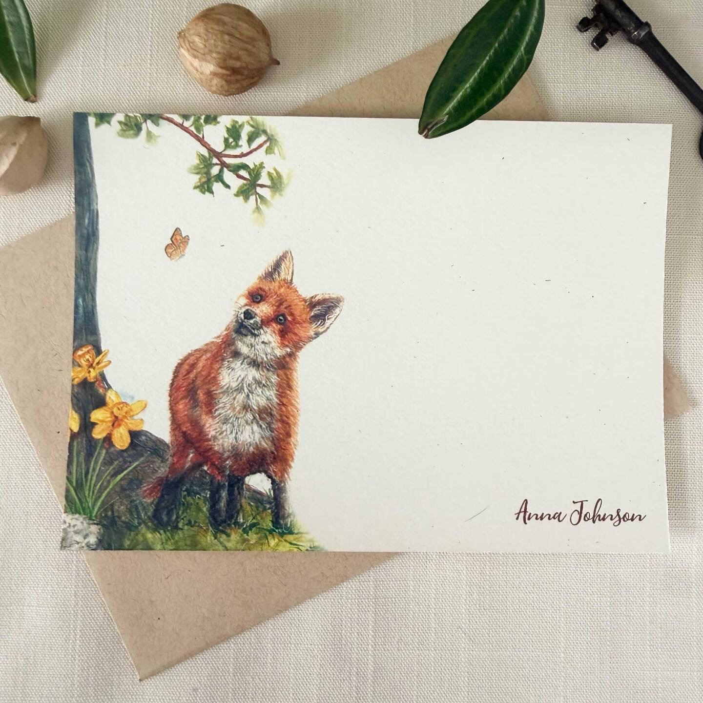 Kip chasing a butterfly in the spring notecard set. I love this new painting. I cannot wait to add more to this story line. I am slowly adding new stationery pieces everyday. Bookmark and greeting cards to follow. Pictured is the personalized notecar