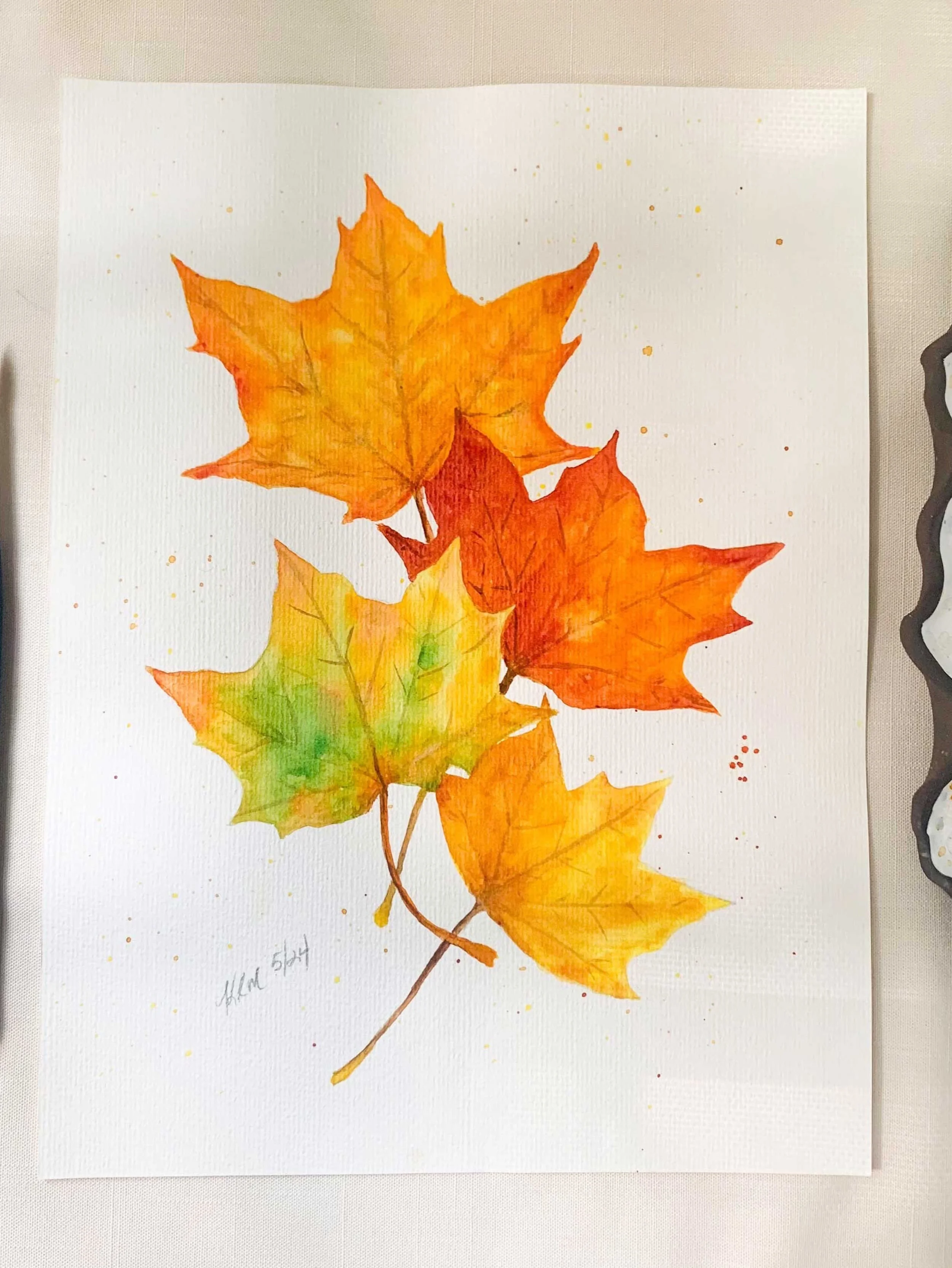 Who is ready for Autumn? I am! It is my favorite time of year. There are already leaves changing colors here in CT. With the kids headed back to school tomorrow, I look forward to jumping back into painting. I have some animals planned on my desk, bu