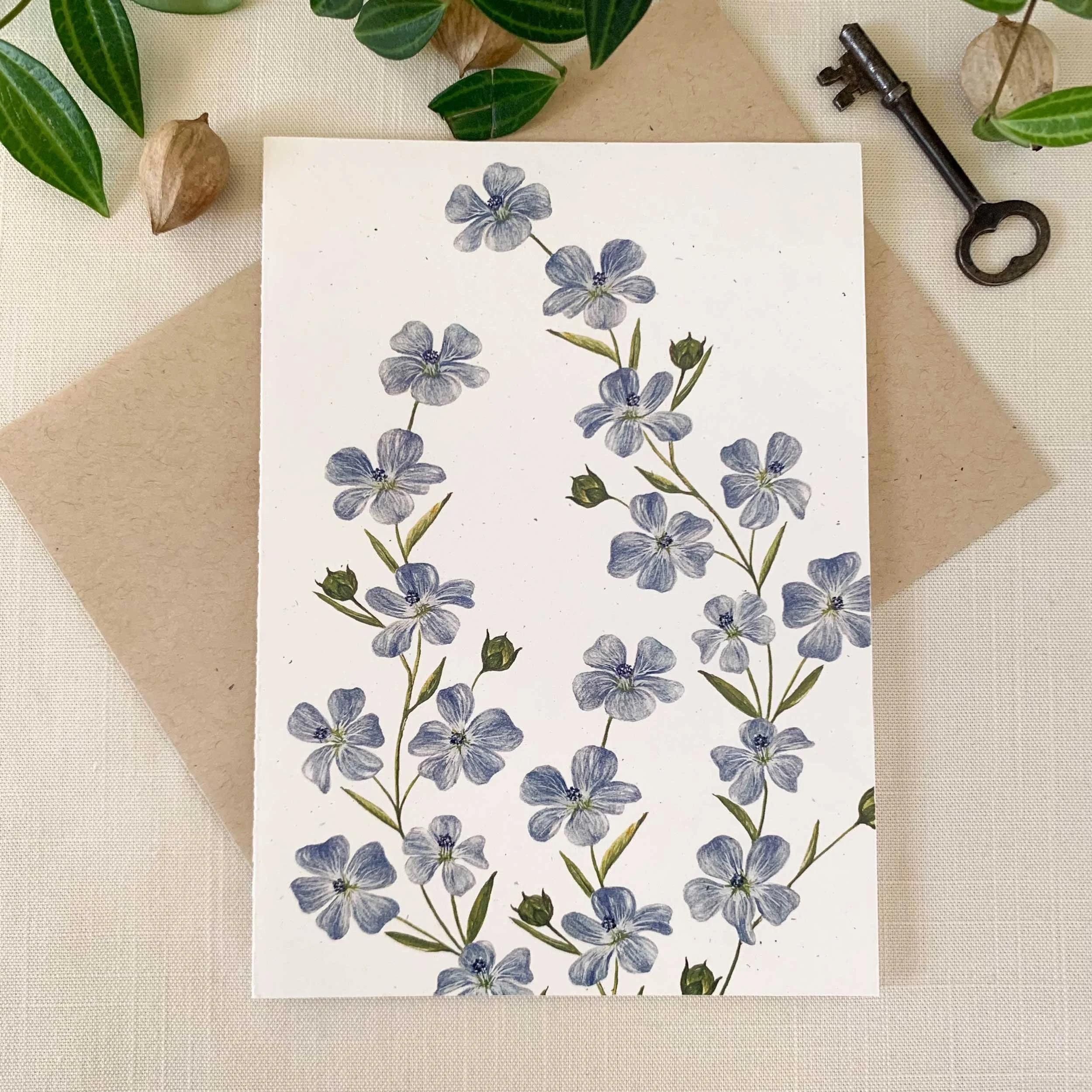Flax Seed Frameable Greeting Card