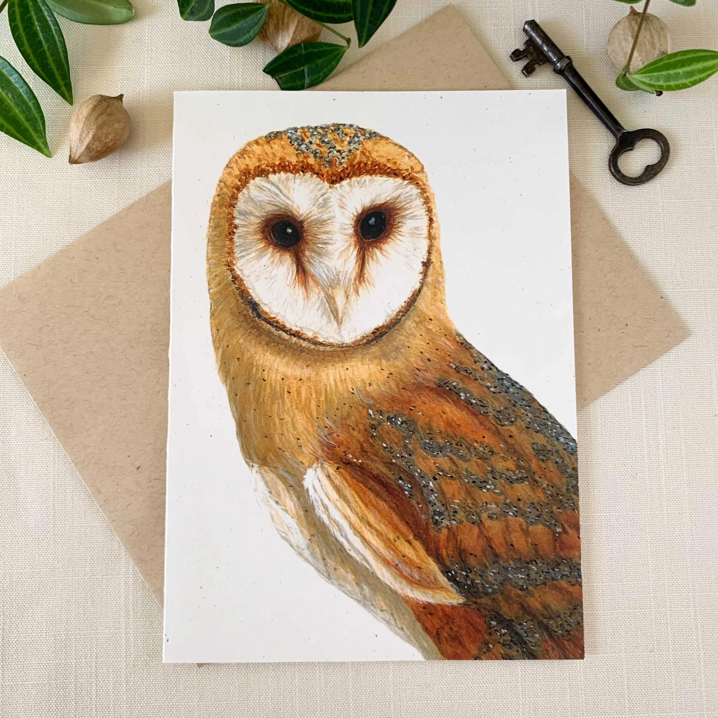 Barn Owl Frameable Greeting Card