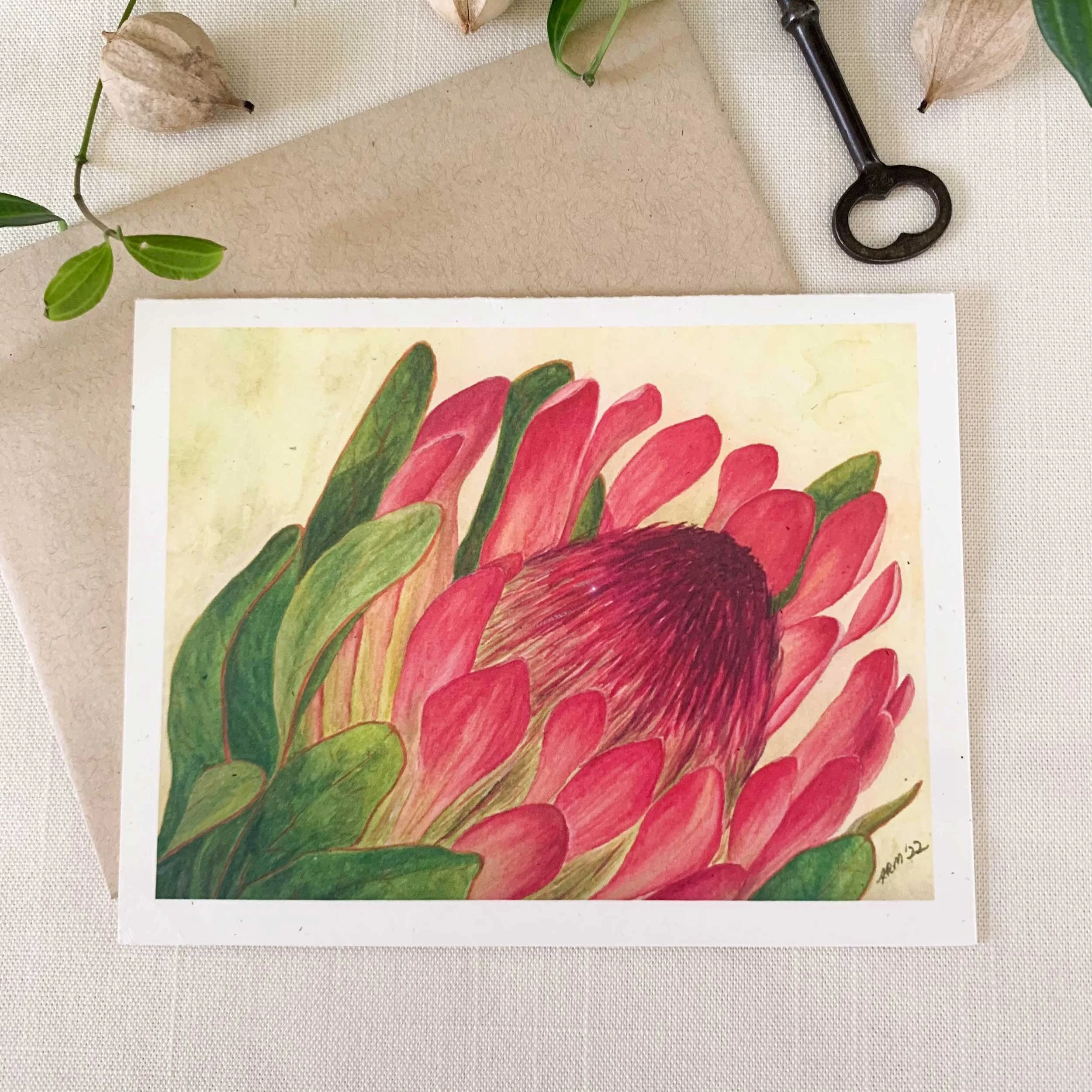 Sugar Bush Flower Folded Notecard Set