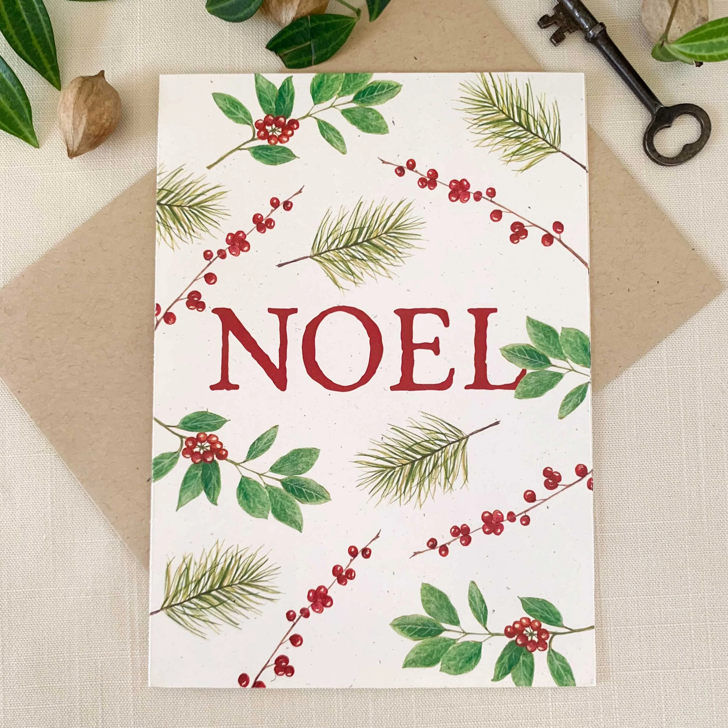"Noel" Christmas Greeting Card