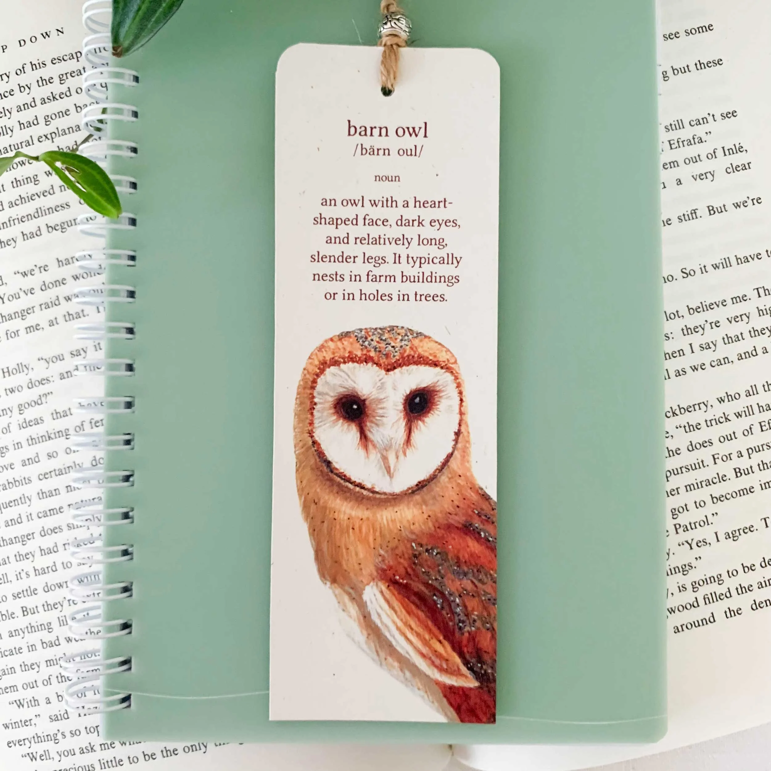 Barn Owl Bookmark