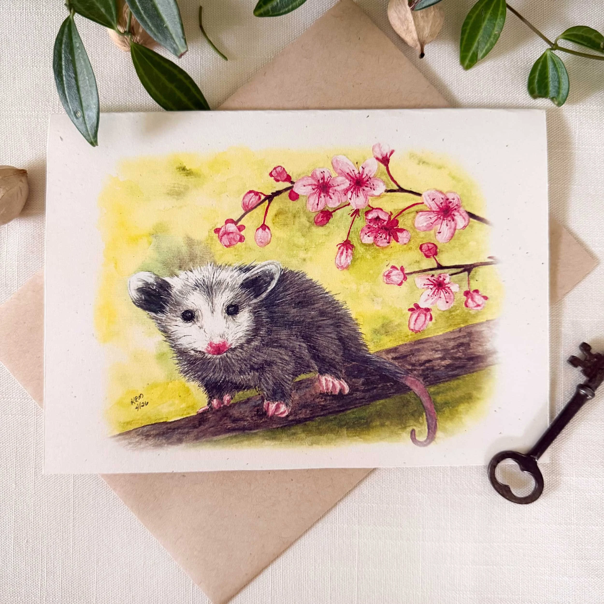Opossom-CherryBlossoms-gretting-card_1.jpg