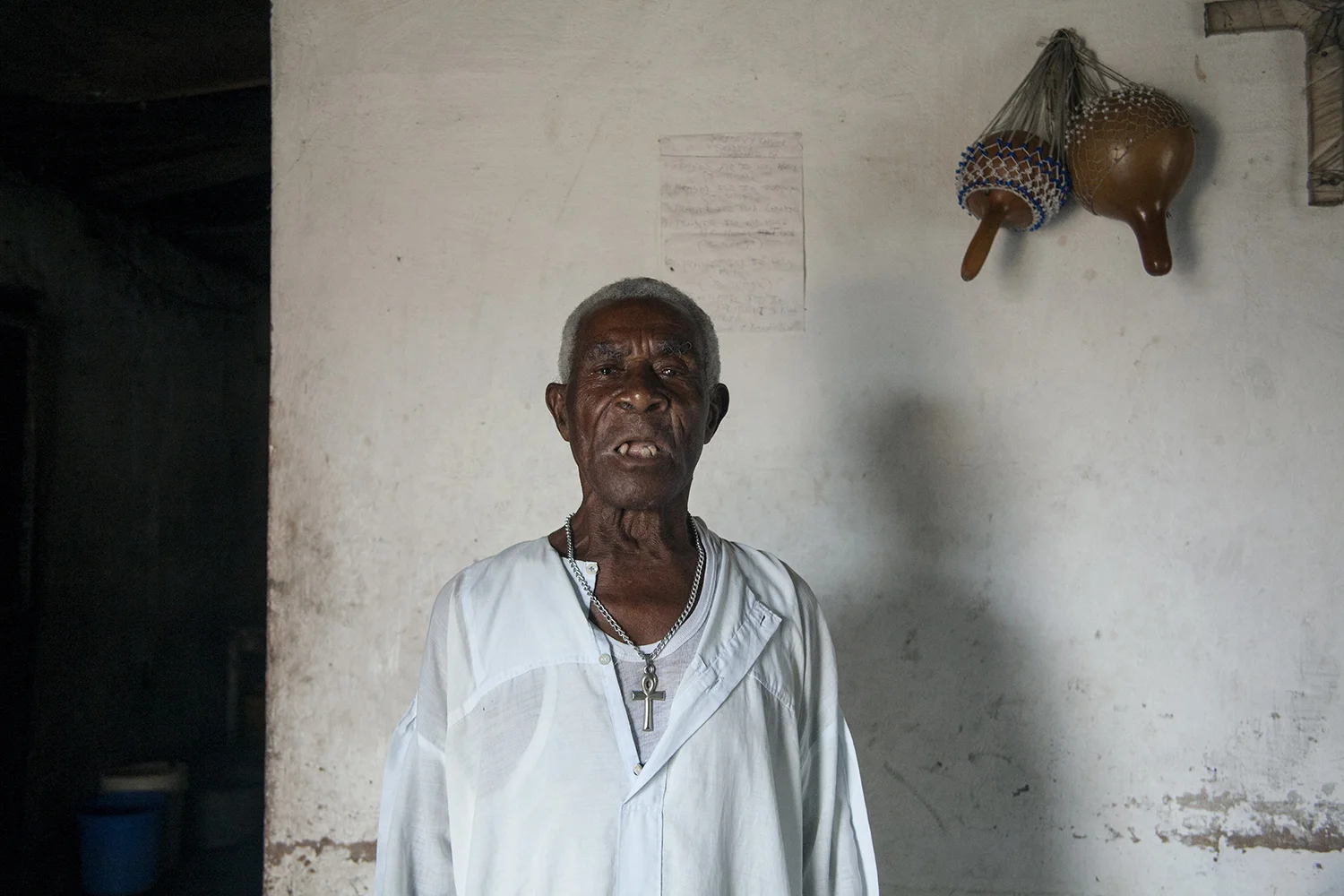 Church Singer (With Shekeres), West Point, Liberia