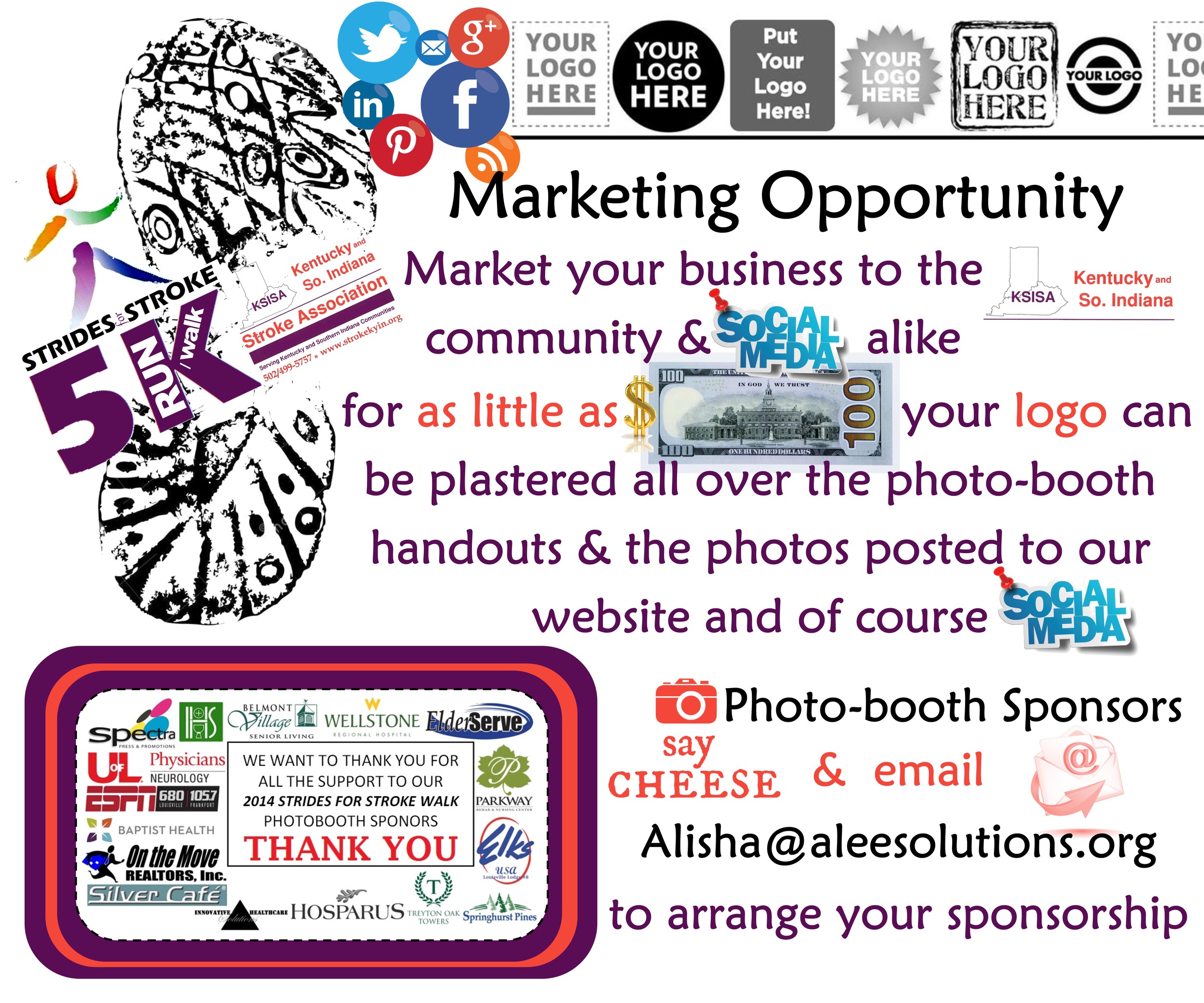 Marketing Opportunity: Your logo all over social media