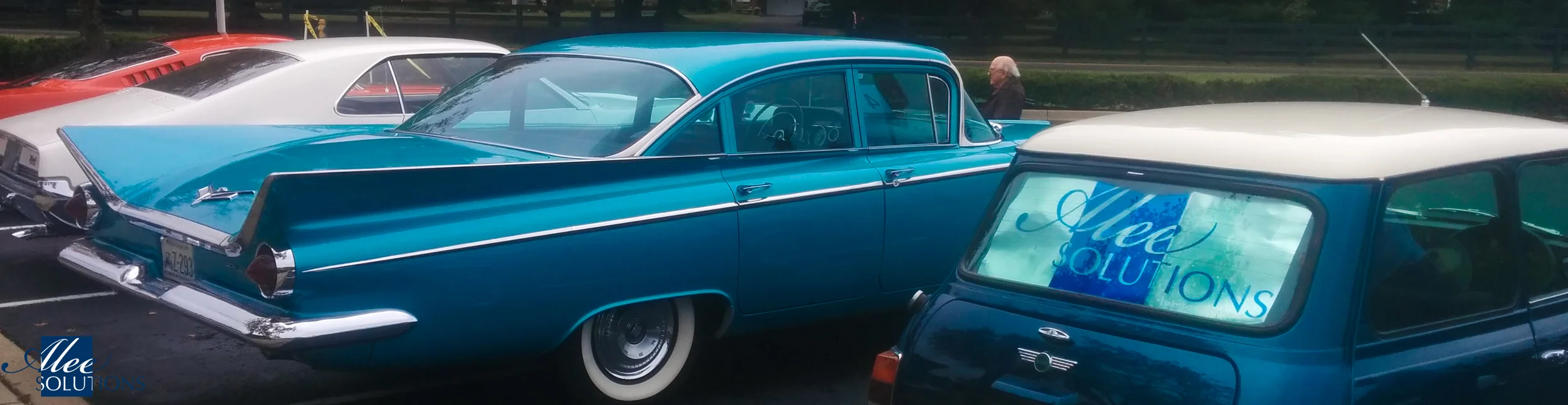 Drizzling rain did not keep away the car enthusiast at Atria Springdale's Fall Car Show 2015