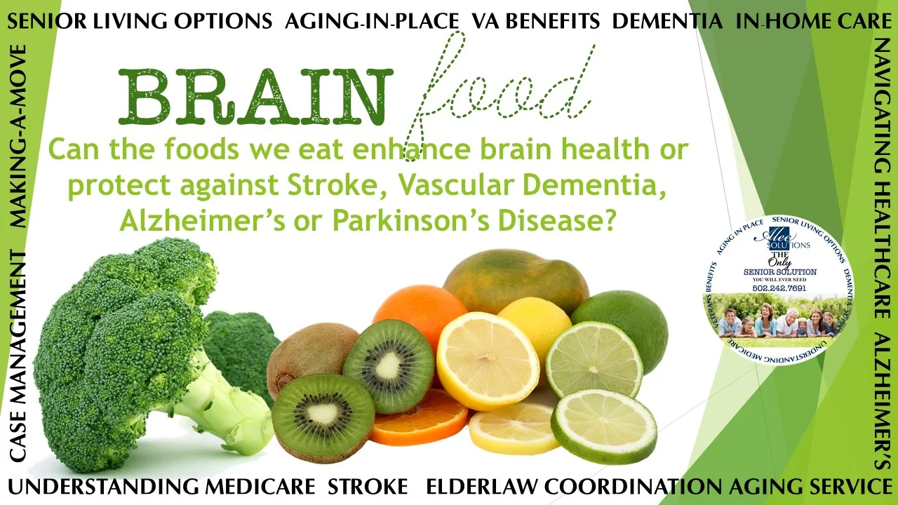 BRAIN FOOD: Could what you eat protect against Alzheimer's, Dementia, Stroke &amp; Parkinson's ? 