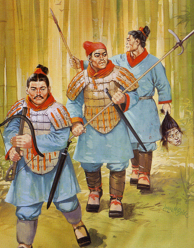 The Imperial Chinese guards were tasked with sericulture’s protection