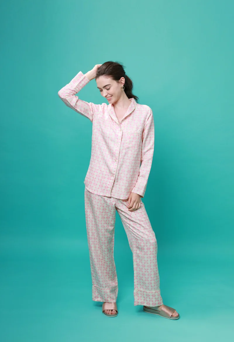 Jaipur pink mulberry silk pajamas.jpg
