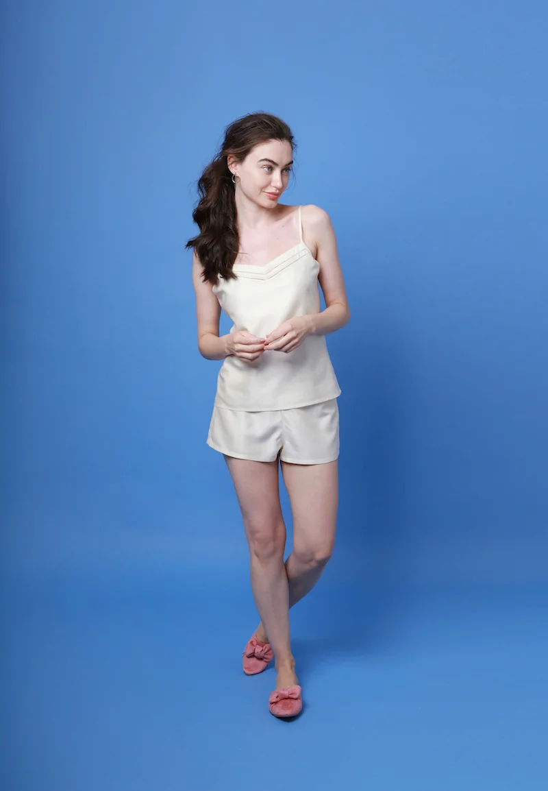 Natural ivory mulberry silk camisole set.jpg