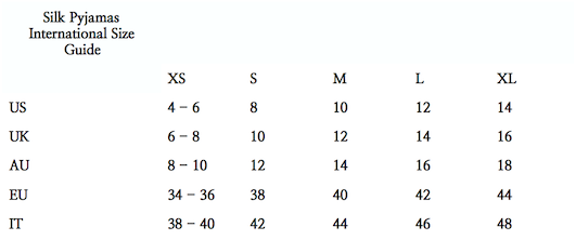 Pyjamas internationsl size guide.png