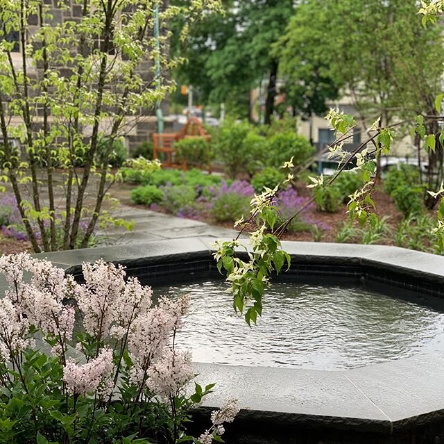 Remembrance Garden at Calvary Church 
Landscape installation by @scheppelandscape 
Fountain by Petronaci &amp; Son
Masonry by @cortesemasons 
Architecture by @rkcad 
Building by Rob Keller Construction
#fountain #gardendesign#landscapearchitect #land