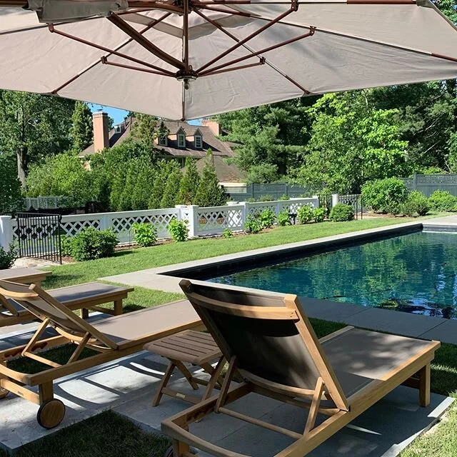 Beginning to put the finishing touches on this pool environment
#swimmingpools #tuuci #hydrangea #fence #garden #gardendesign#landscapearchitecture #landscapearchitect #kingsleybate 
Trellis fence by @decksbykiefer 
Masonry by @cortesemasons 
Swimmin