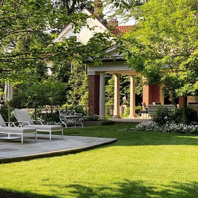A garden beginning to come together...pavilion by Rosen Kelly Conway Architecture &amp; Design

#landscapearchitect #landscapearchitecture#astilbe #hydrangea #gardendesign#gardenlovers #gardens #plantlovers #plants#landscapedesign#flowers #gardener #