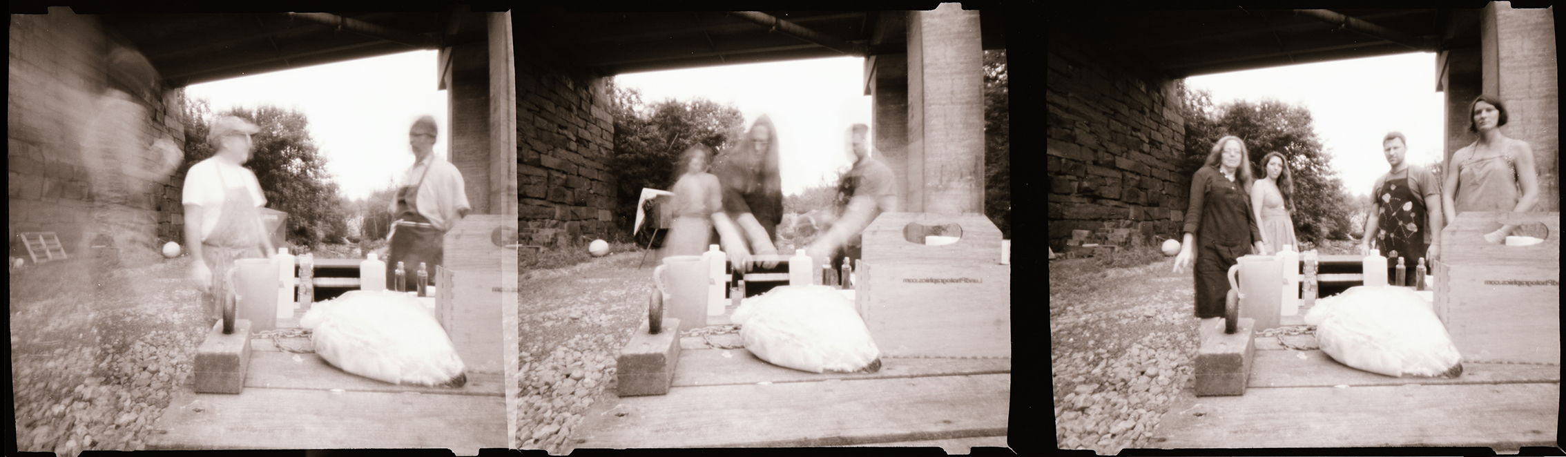 Under the bridge in Rockport, Maine - Maine Media Workshops - Wet Plate Collodion with Jill Enfield, Summer 2013