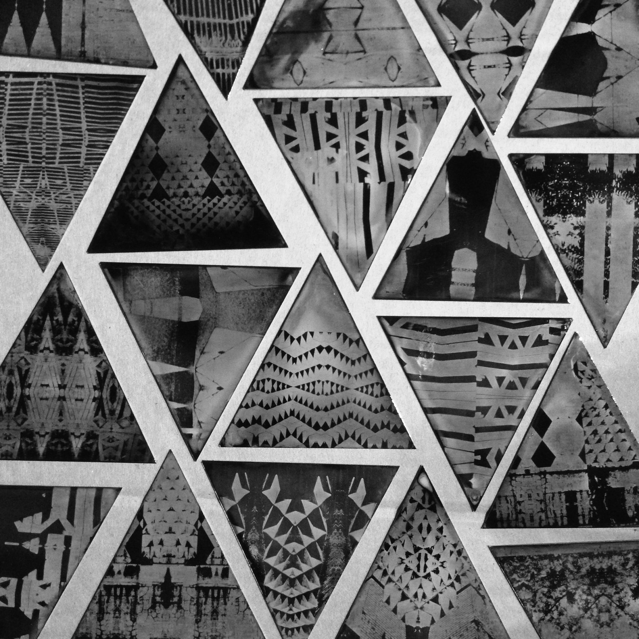 Individual ferrotypes awaiting final varnishing, to be assembled into a 3D relief composition. Title: Abundant Life. 2014.