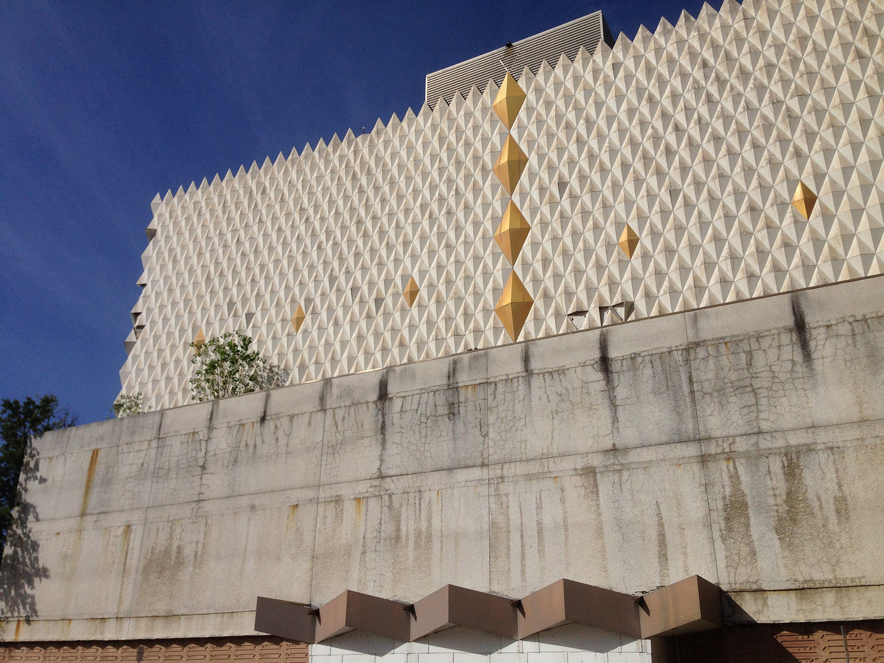 Abundant Life Building on South Boulder in Tulsa, Oklahoma, built in 1957 for Oral Roberts Ministries.