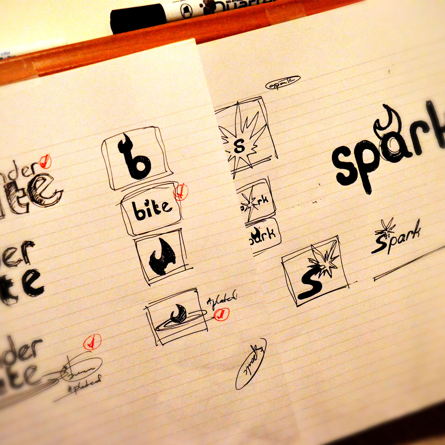 Structured concept sketching of logos