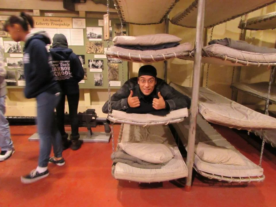 Laying down on the job? OR Testing our the Pipe Berths.