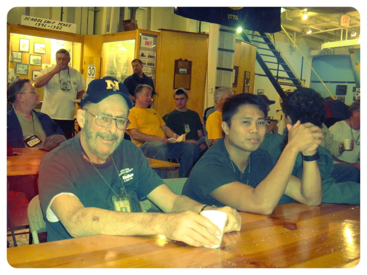 General ships meeting. Pete and Felix ( in the foreground ).