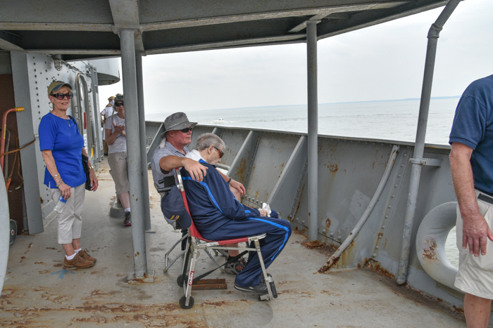 Richard and David share a quiet moment after the air show.