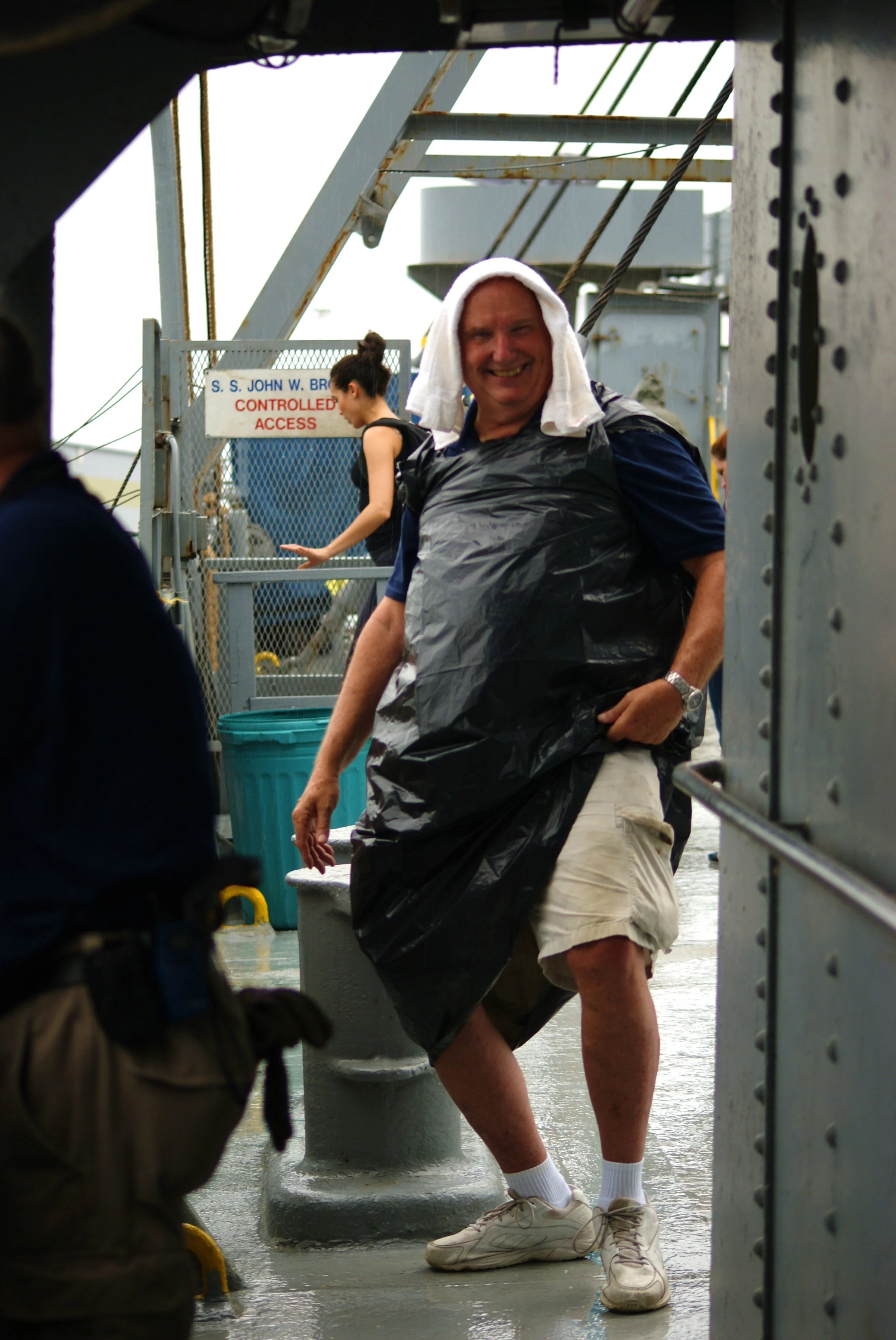 I mean, OMG, Ernie...where is your foul weather gear. These nuts even tried to put one of these bags on me, but I went and hid. For...get...about it!!!! 