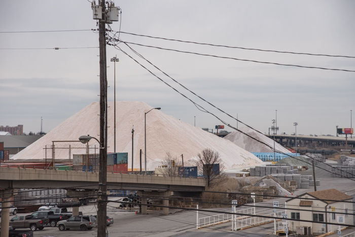 These mountains of salt are all over the place in Canton. 