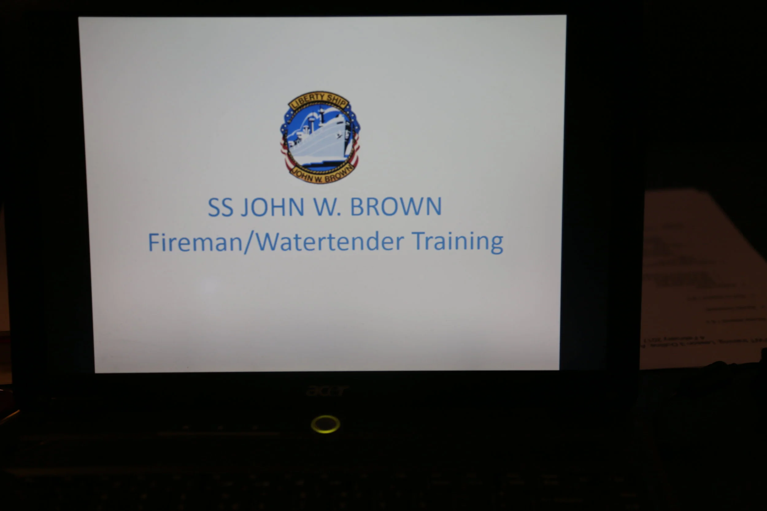 Training Never Stops on the SS John W Brown