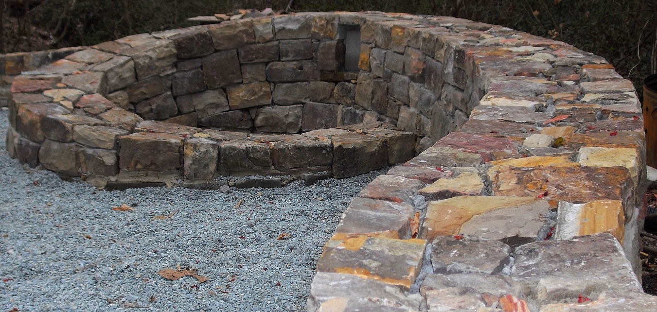 Walls And Steps Winding Path Custom Stone Masonry