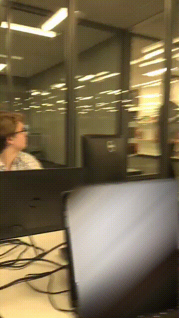 I don't have a lot of Day 10 pictures... instead here is a clip from 3310's perspective of me zipping by their CAD meeting on Day 9. I think they were jealous of my sweet scooter.