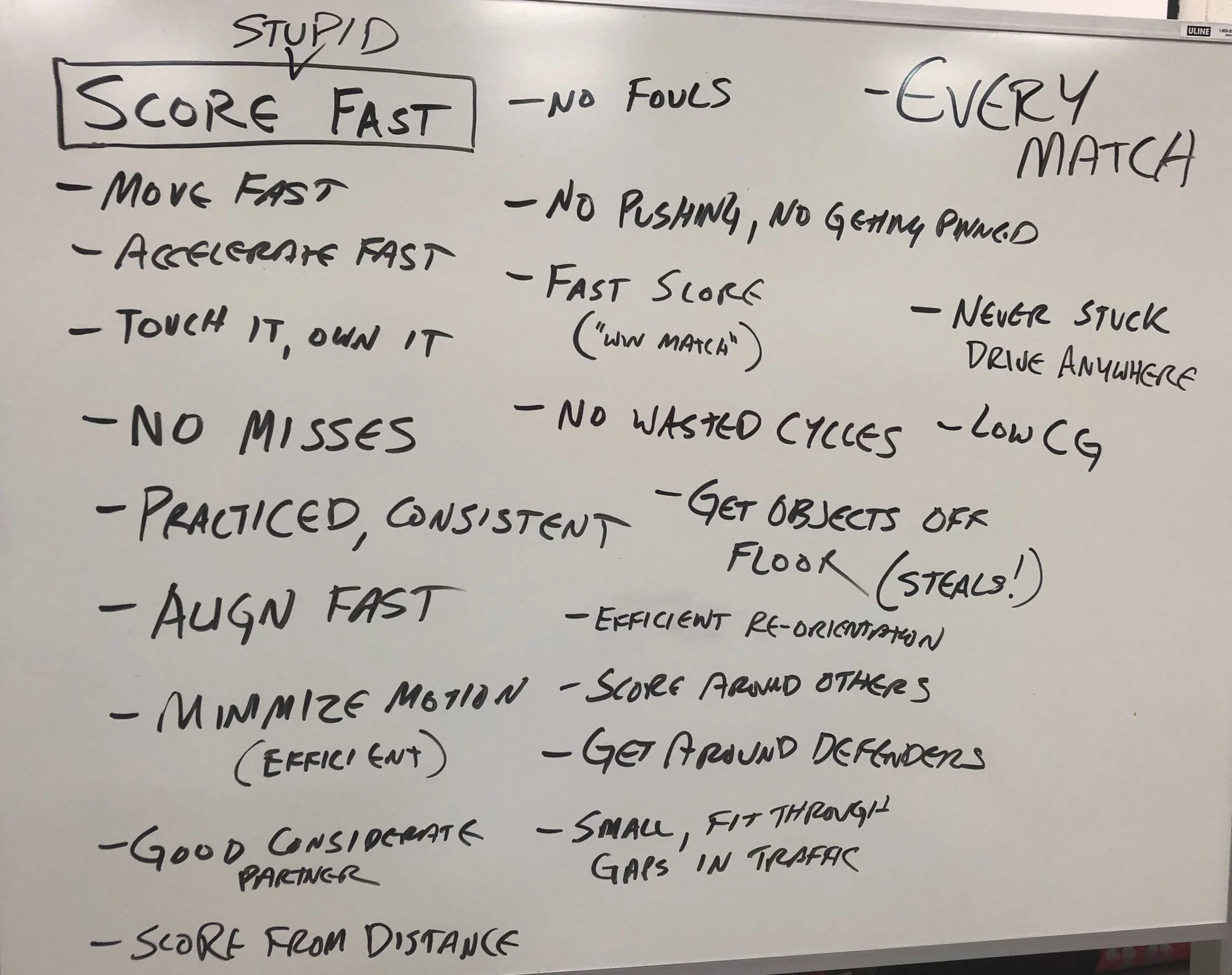 Slow is smooth. Smooth is fast. No misses, misses spend time.