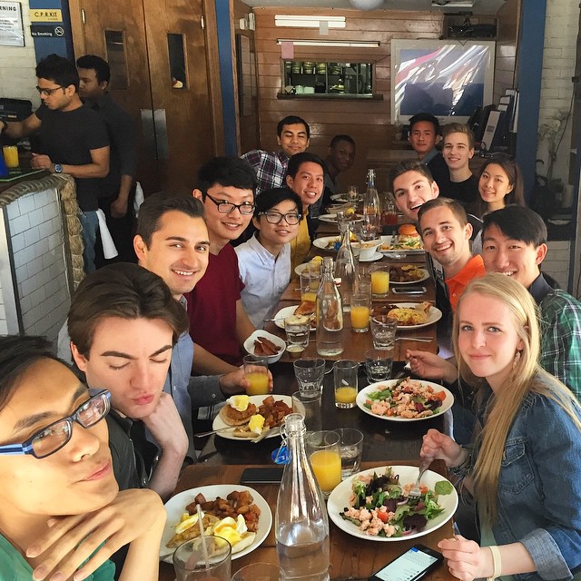 Brunch with Pride Corp to celebrate a successful #sternallyweek and year! 🍳☕️