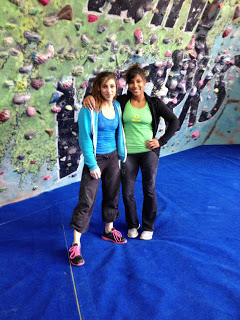 Alex and me after a day of training at The Climbing Works