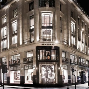 The Burberry store on Regent Street!