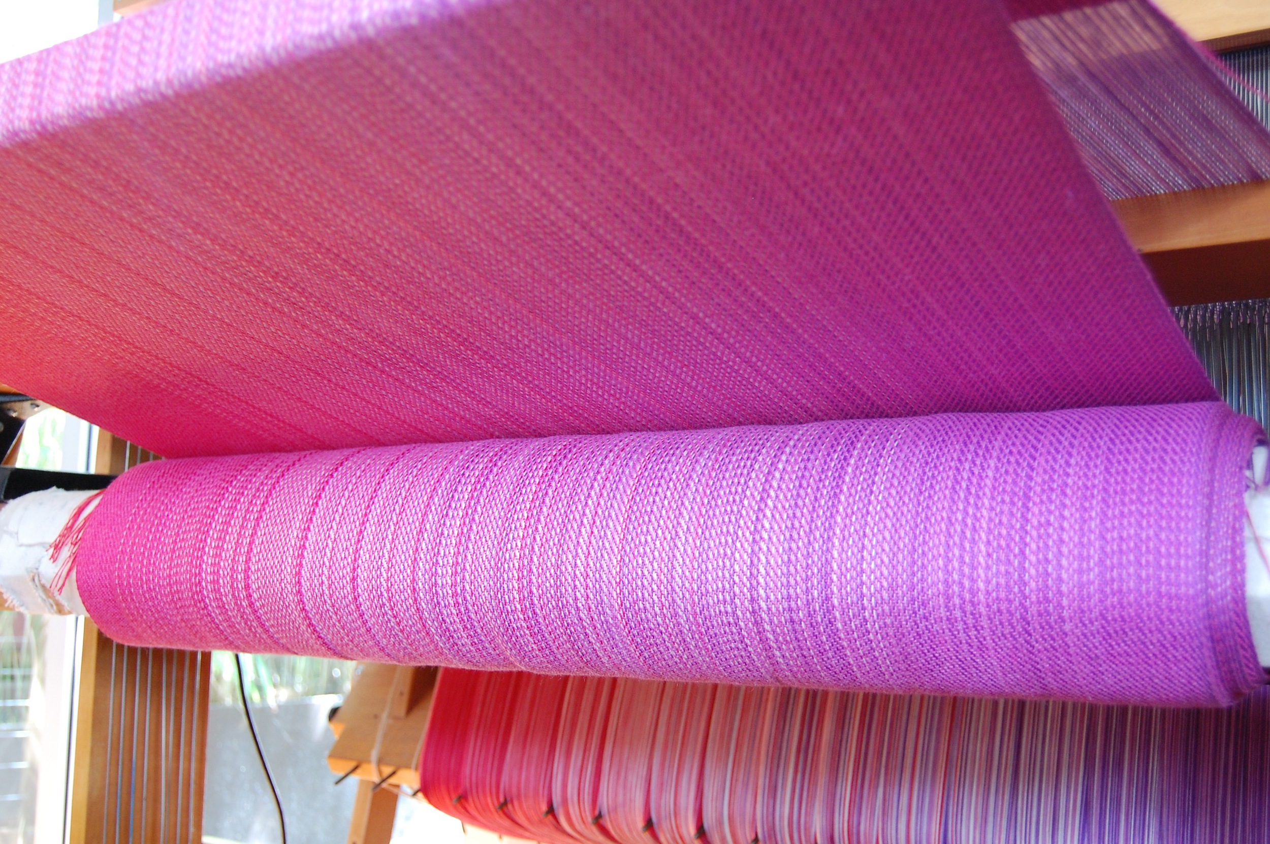 Fuchsia Merino/Silk weft