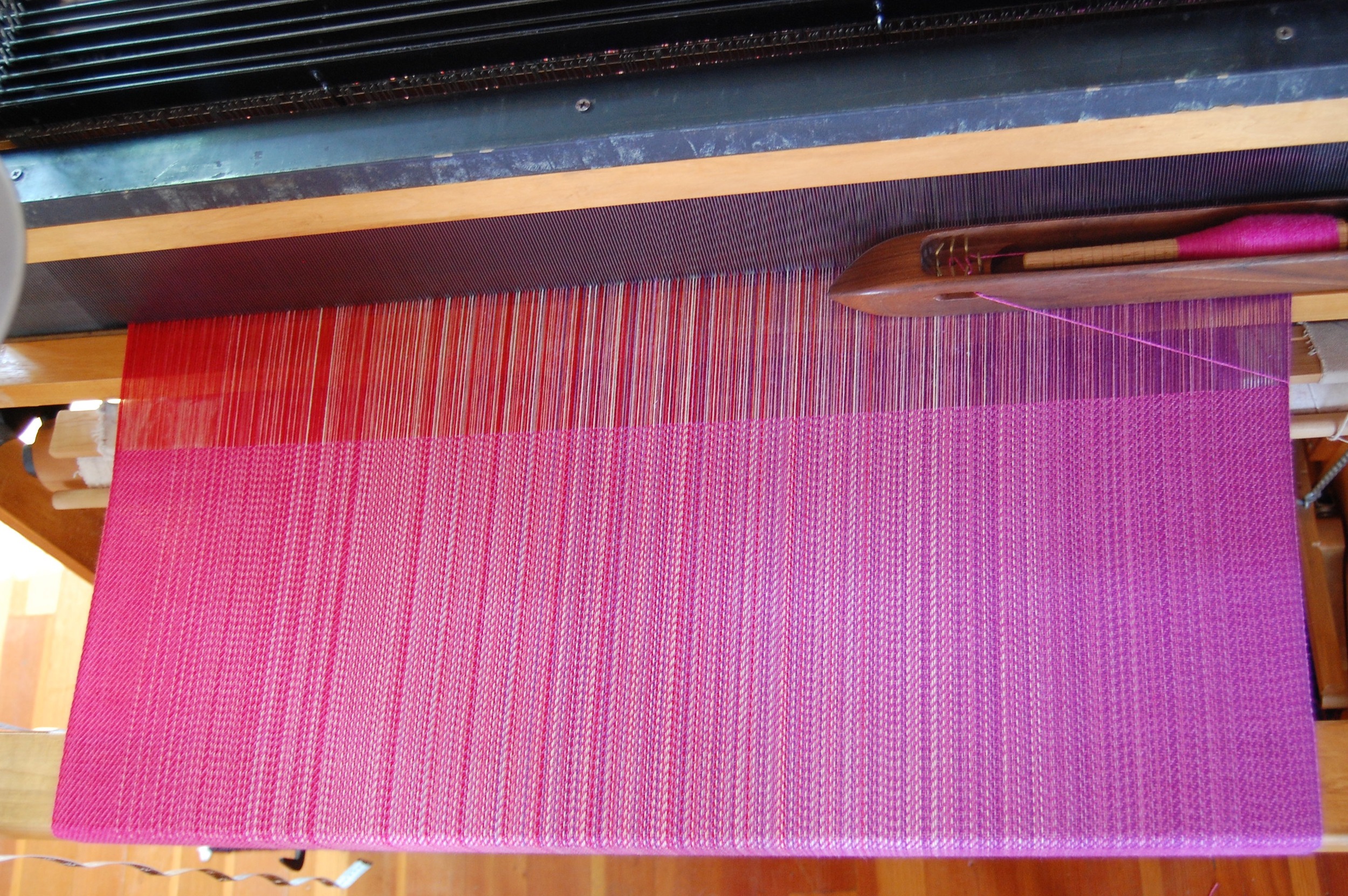 Fuchsia Merino/Silk weft