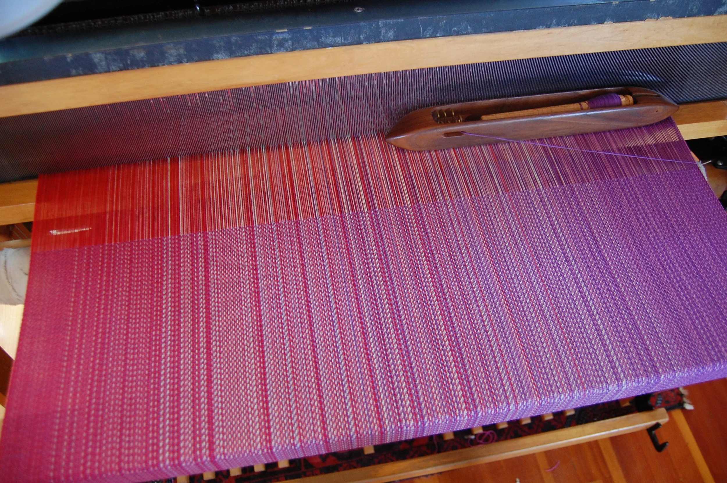 Purple Cotton weft