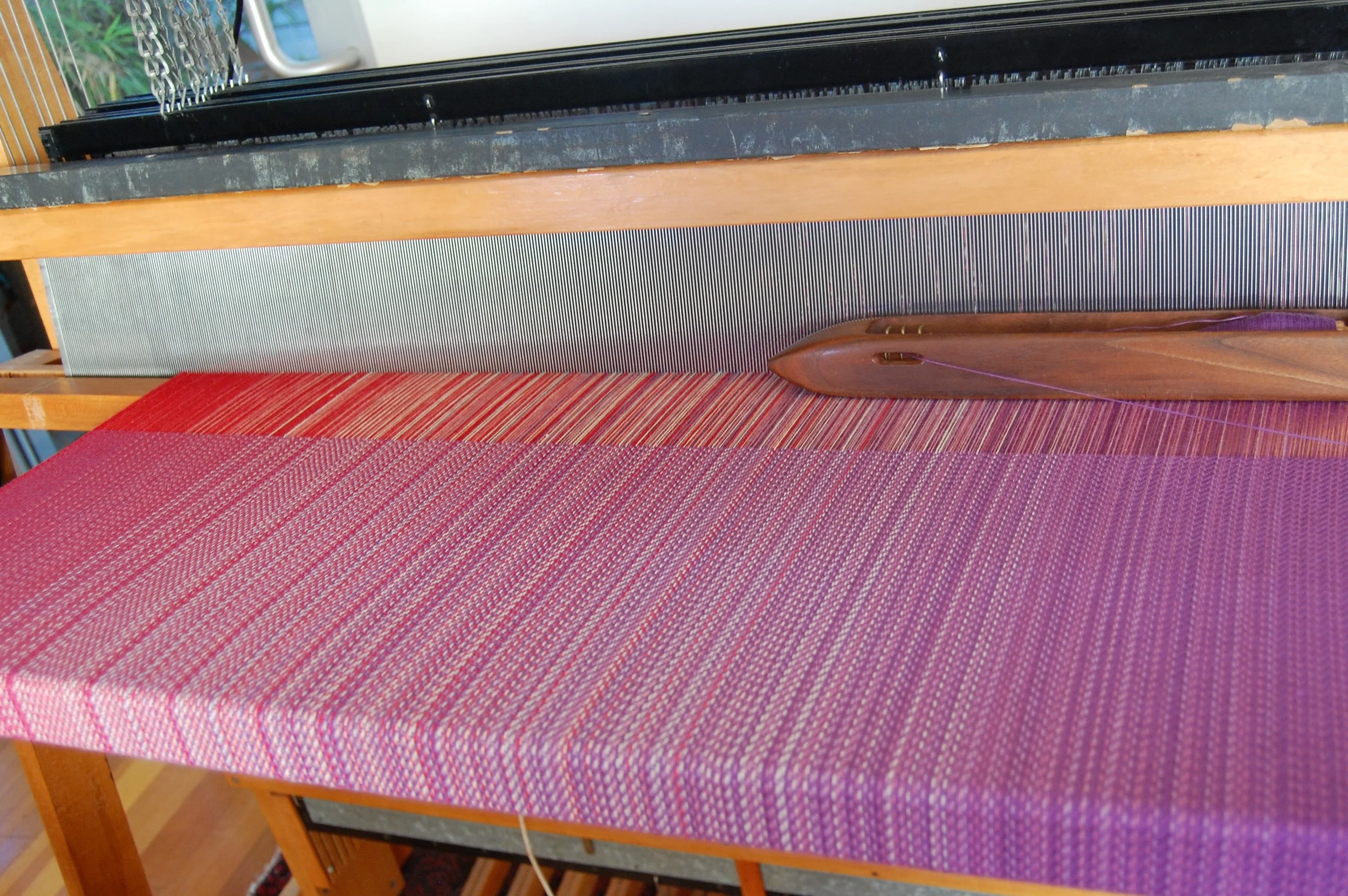 Purple Cotton weft