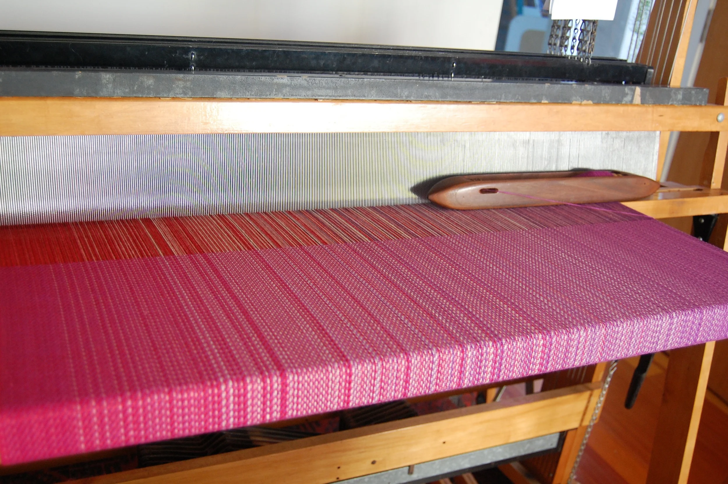 Magenta Cotton weft