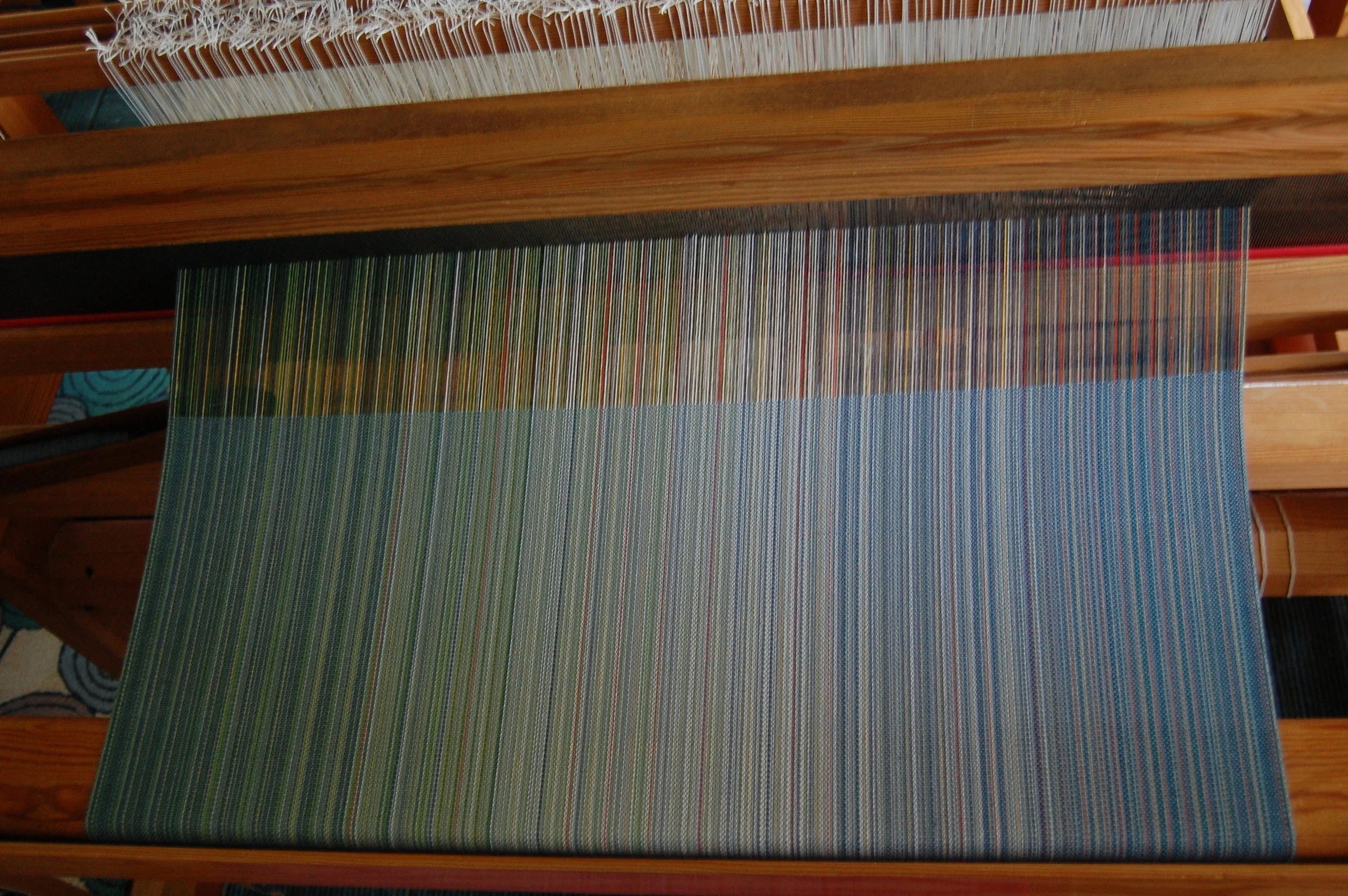 slate blue cotton weft